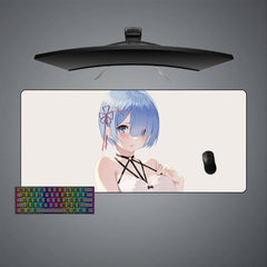 Re:Zero Rem Blush Size Gaming Mouse Pad,