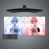Re:Zero Sisters Size Gaming Mouse Pad,