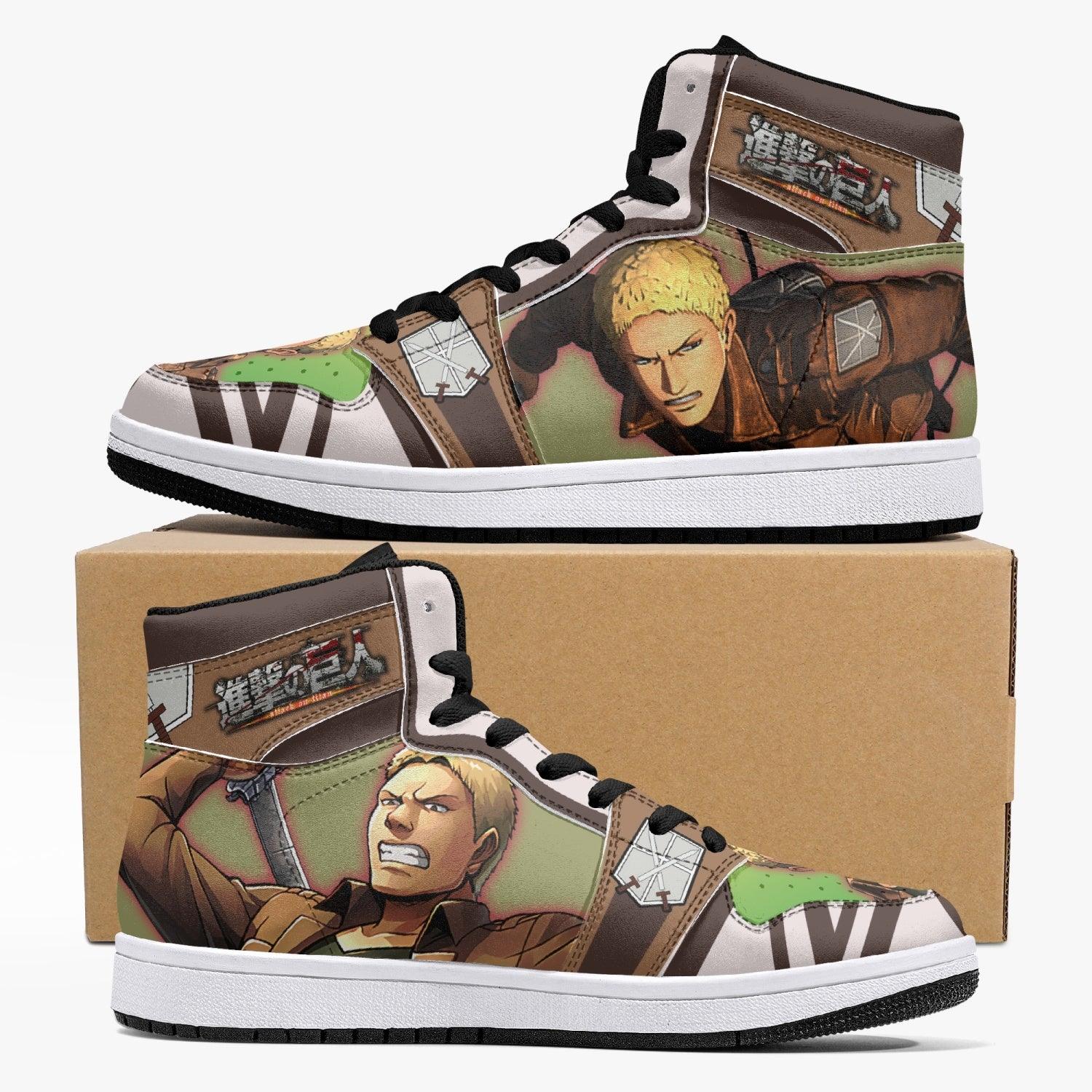 Reiner Braun Attack on Titan Mid 1 Basketball Shoes