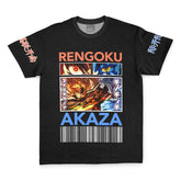 Kyojuro Rengoku vs Akaza Demon Slayer Streetwear T-Shirt