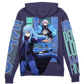 Rimuru Tempest V3 That Time I Got Reincarnated as a Slime" Streetwear Zip Hoodie Jacket