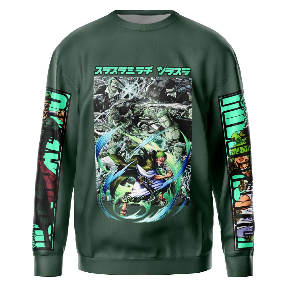 Roronoa Zoro One Piece" Streetwear Sweatshirt
