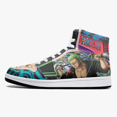 Roronoa Zoro Wano One Piece Mid 1 Basketball Shoes