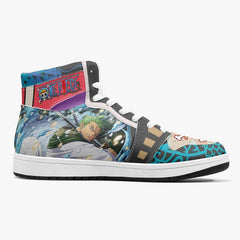 Roronoa Zoro Wano One Piece Mid 1 Basketball Shoes