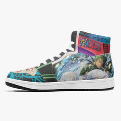 Roronoa Zoro Wano One Piece Mid 1 Basketball Shoes
