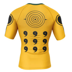 Sage of 6 Paths Naruto Short Sleeve Rash Guard Compression Shirt