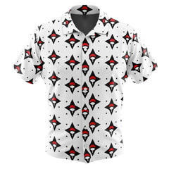 Sasuke Uchiha Naruto Button Up Hawaiian Shirt