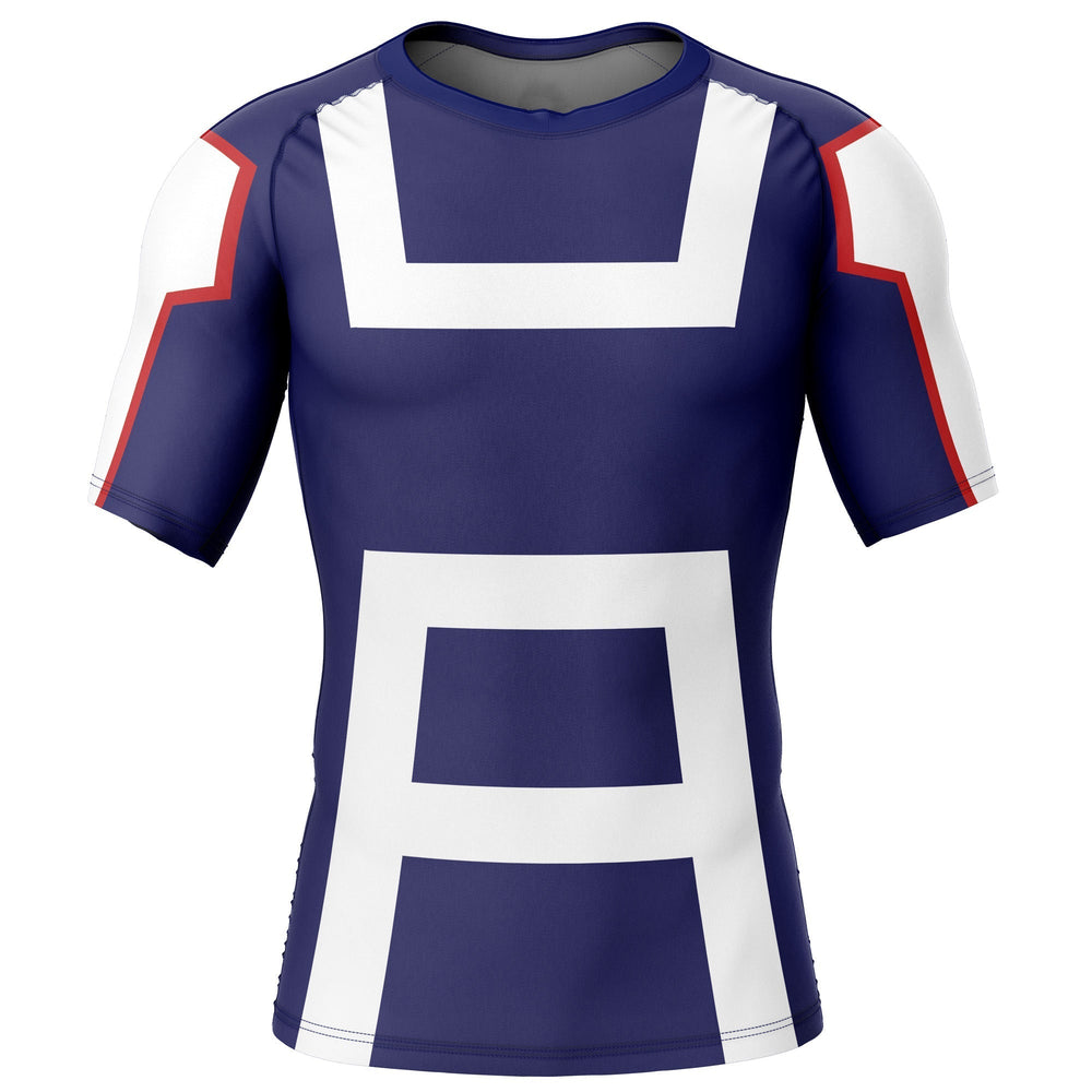 School Uniform My Hero Academia Short Sleeve Rash Guard Compression Shirt