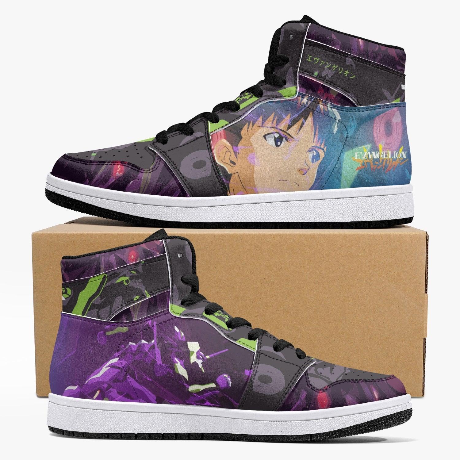 Shinji Ikari Eva Unit 01 Neon Genesis Evangelion Mid 1 Basketball Shoes