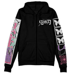 Shinobu Kocho V2 Demon Slayer Streetwear Zip Hoodie Jacket