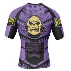 Skeletor Masters Of The Universe Short Sleeve Rash Guard Compression Shirt