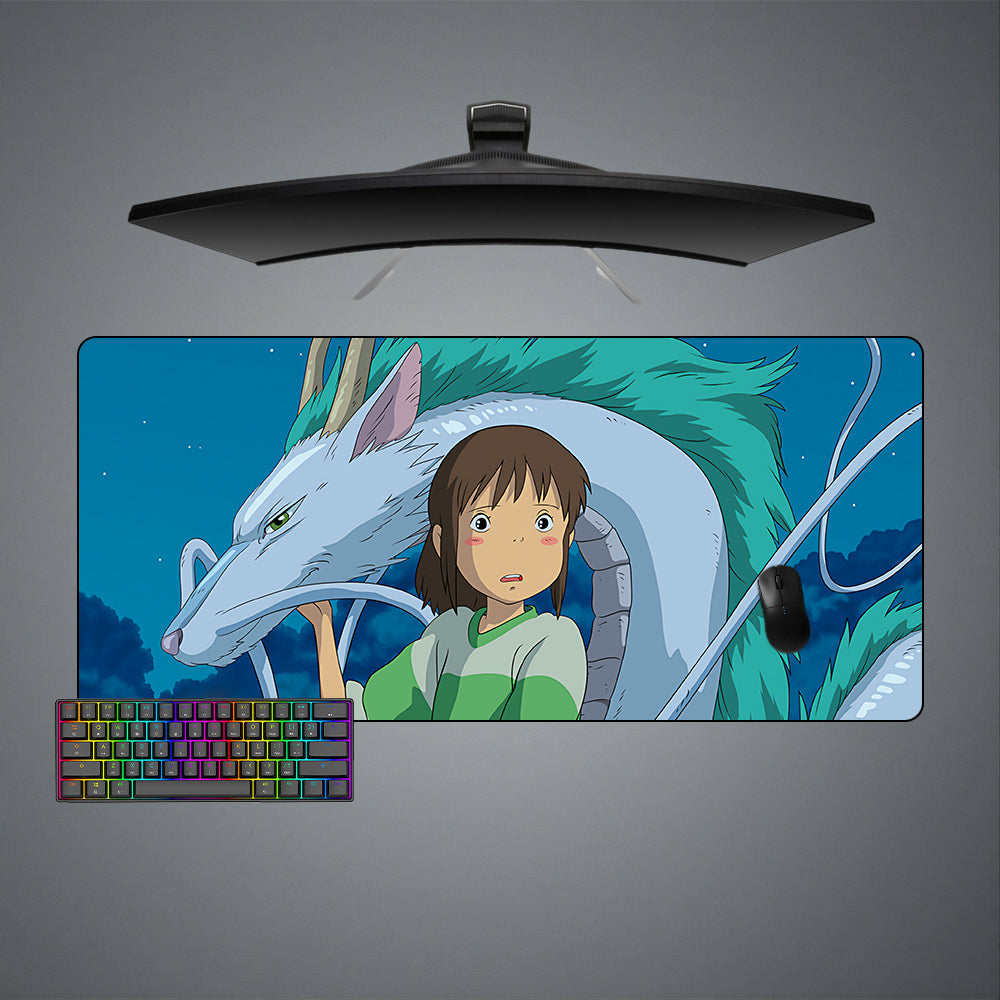 Chihiro & Haku Size Gaming Mouse Pad,