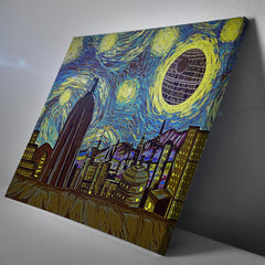 Star Wars Starry Night Canvas Print Wall Art - Nysekai