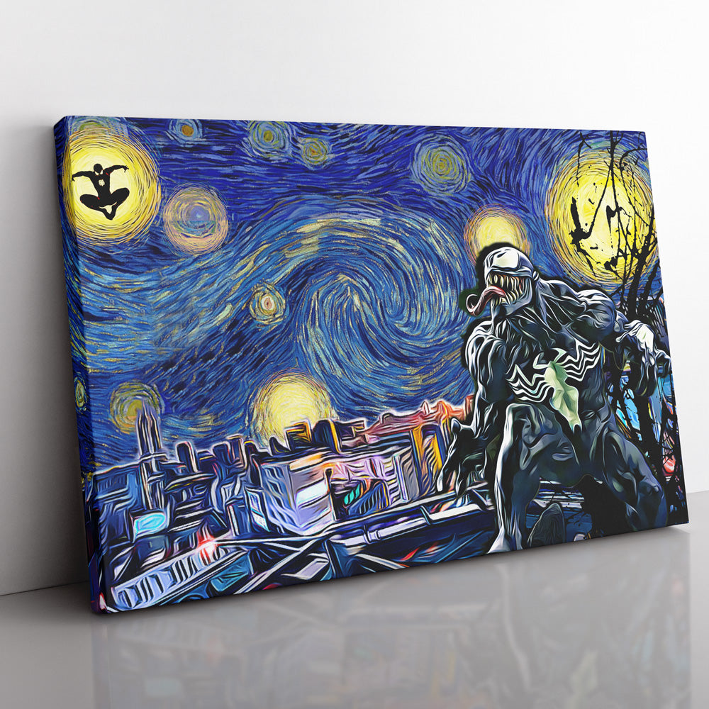 Starry Night Venom Canvas Print Wall Art - Nysekai