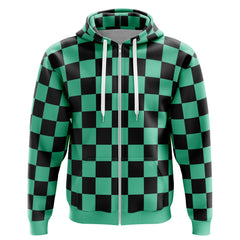 Tanjiro Kamado Demon Slayer Zip Hoodie Jacket