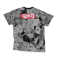 Uzui Tengen Manga Collage Demon Slayer Streetwear T-Shirt