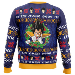 It's Over 9000 Dragon Ball Z Ugly Christmas Sweater