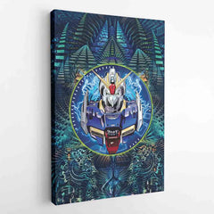 Trippy Abstract Gundam Canvas Print Wall Art - Nysekai