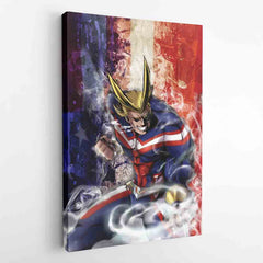 Trippy All Might My Hero Academia Canvas Print Wall Art - Nysekai