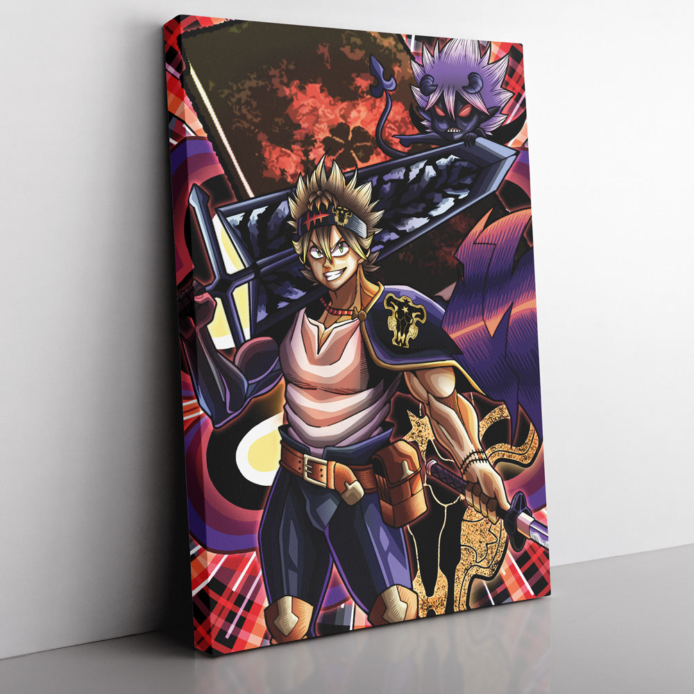 Trippy Asta x Liebe Black Clover Canvas Print Wall Art - Nysekai