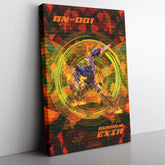 Trippy Burning Gundam Canvas Print Wall Art - Nysekai