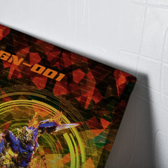 Trippy Burning Gundam Canvas Print Wall Art - Nysekai