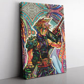 Trippy Cloud Strife Final Fantasy 7 Canvas Print Wall Art - Nysekai
