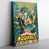 Trippy Deku My Hero Academia Canvas Print Wall Art - Nysekai