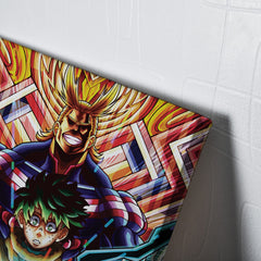 Trippy Deku x All Might My Hero Academia Canvas Print Wall Art - Nysekai