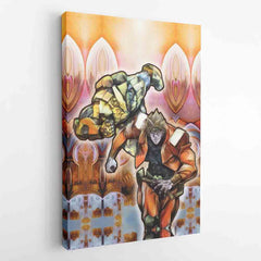 Trippy Dio Jojo's Bizarre Adventure Canvas Print Wall Art - Nysekai
