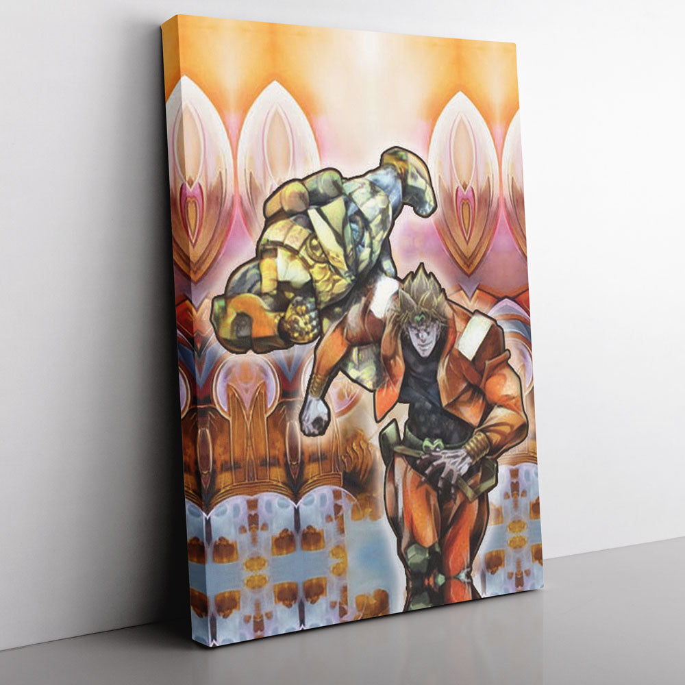 Trippy Dio Jojo's Bizarre Adventure Canvas Print Wall Art - Nysekai