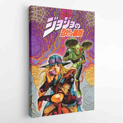 Trippy Gyro Zeppeli Ball Breaker Jojo's Bizarre Adventure Canvas Print Wall Art - Nysekai