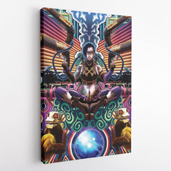 Trippy Jinx Arcane League of Legends Vertical Canvas Print Wall Art - Nysekai