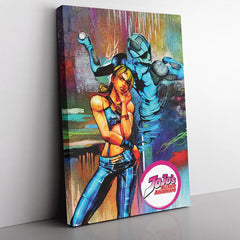 Trippy Jolyne Cujoh Stone Ocean Jojo's Bizarre Adventure Canvas Print Wall Art - Nysekai