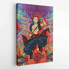 Trippy Kirishima Red Riot My Hero Academia Canvas Print Wall Art - Nysekai