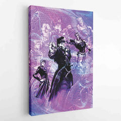 Trippy Lucid Stardust Crusaders Jojo's Bizarre Adventure Canvas Print Wall Art - Nysekai