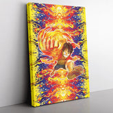 Trippy Luffy One Piece Canvas Print Wall Art - Nysekai