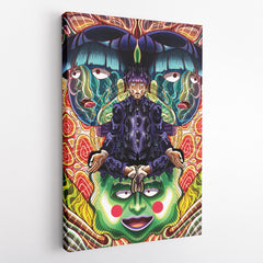 Trippy Meditating Shigeo Kageyama Mob Psycho 100 Canvas Print Wall Art - Nysekai
