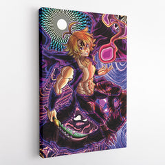 Trippy Meliodas Assault Mode Seven Deadly Sins Canvas Print Wall Art - Nysekai