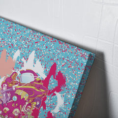 Trippy Neon FLCL Canvas Print Wall Art - Nysekai