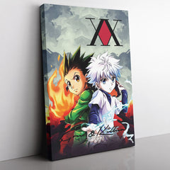 Trippy Power Duo Gon & Killua Hunter X Hunter Canvas Print Wall Art - Nysekai