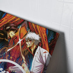 Trippy Shinsuke vs Gintoki Gintama Canvas Print Wall Art - Nysekai
