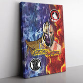 Trippy Thanos and Kratos Marvel Canvas Print Wall Art - Nysekai
