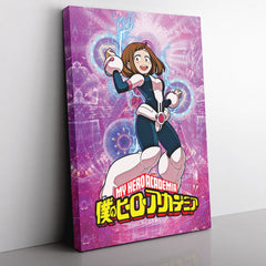 Trippy Ochaco Uraraka My Hero Academia Canvas Print Wall Art - Nysekai