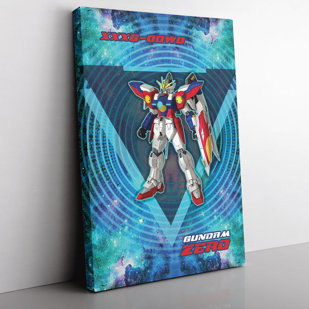Trippy Wing Zero Gundam Canvas Print Wall Art - Nysekai