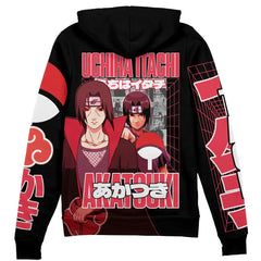 Uchiha Itachi V3 Naruto Streetwear Zip Hoodie Jacket