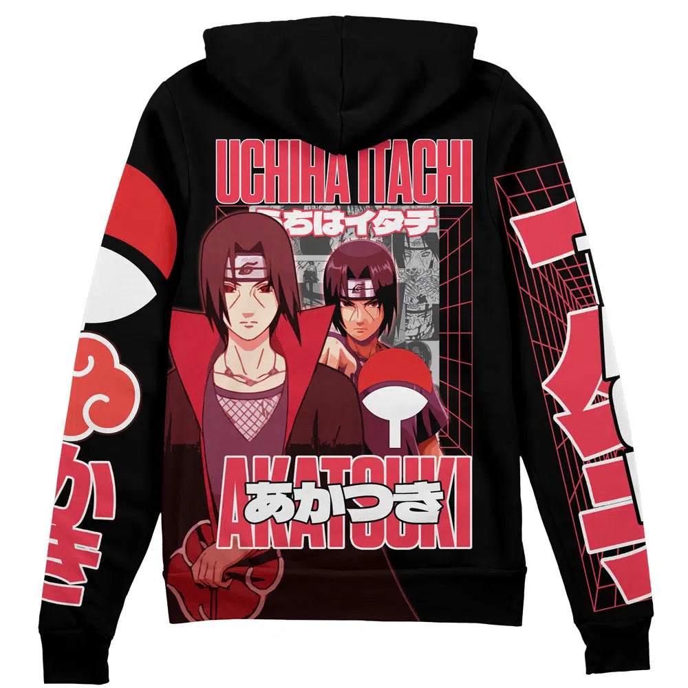 Uchiha Itachi V3 Naruto" Streetwear Zip Hoodie Jacket