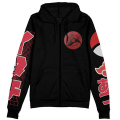 Uchiha Itachi V3 Naruto Streetwear Zip Hoodie Jacket