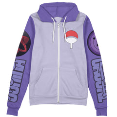 Uchiha Sasuke Naruto Shippuden Streetwear Zip Hoodie Jacket