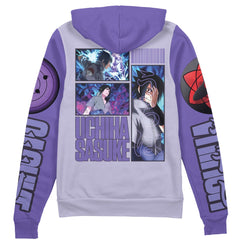 Uchiha Sasuke Naruto Shippuden Streetwear Zip Hoodie Jacket